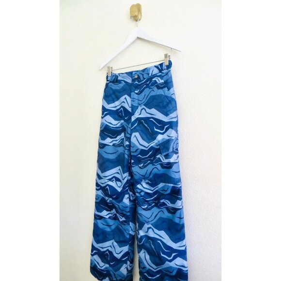 NEW! Columbia Ice Slope II Waterproof Snow Pants Camo Blue Boy's Youth SZ L - Picture 4 of 8
